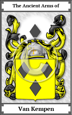 Van Kempen Family Crest Download (JPG)  Book Plated - 150 DPI